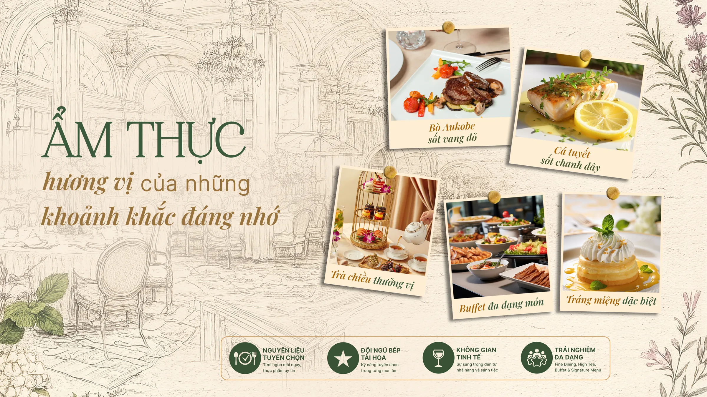 Ẩm thực · hương vị của những khoảnh khắc đáng nhớ
